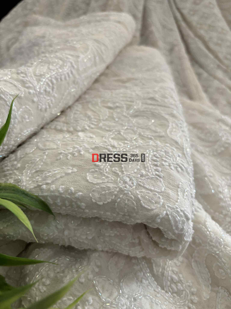 Masterpiece Cutdana Chikankari Lehenga Set Chikankari Lehenga