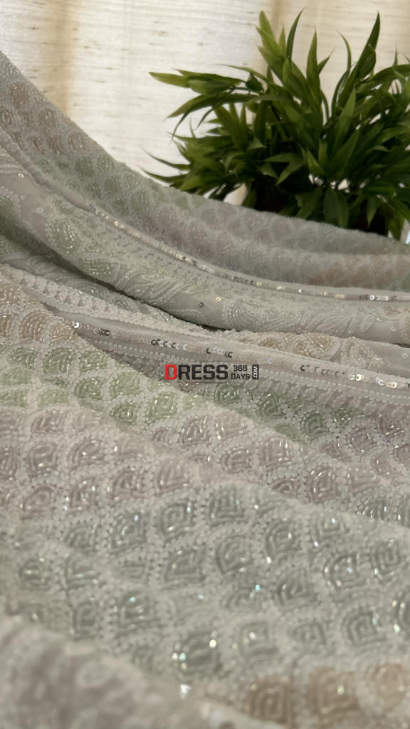 Masterpiece Cutdana Chikankari Lehenga Set Chikankari Lehenga