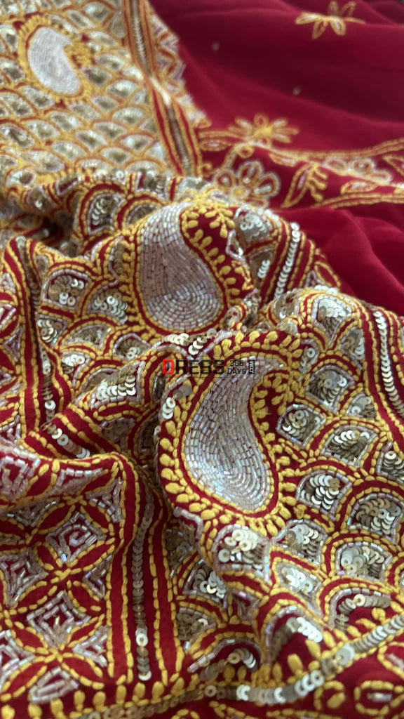 Mssterpiece Cut Dana Sequin Chikankari Suit (Kurta & Dupatta) Chikankari Suits