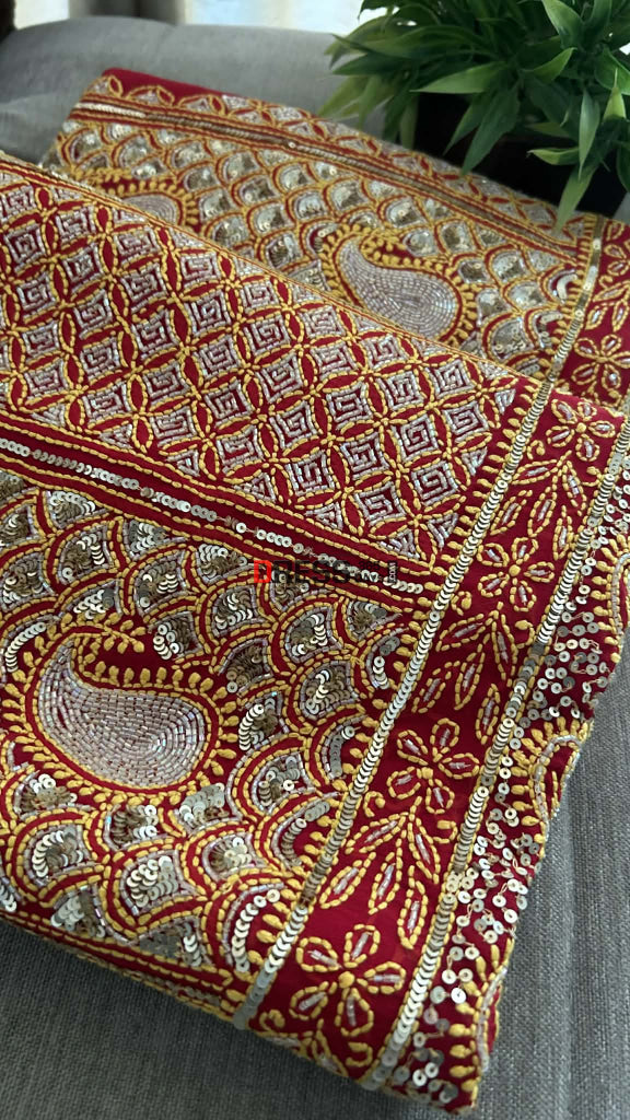 Mssterpiece Cut Dana Sequin Chikankari Suit (Kurta & Dupatta) Chikankari Suits