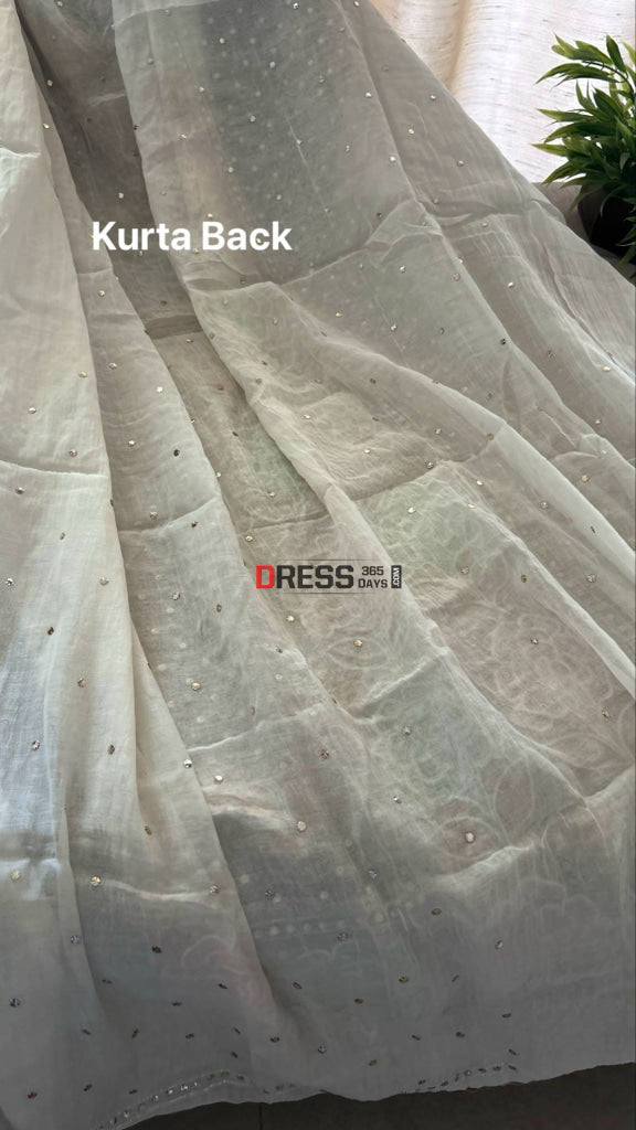 Mul Chanderi Cut Dana Mukaish & Gota Patti Kurta Dupatta Set Chikankari Suits