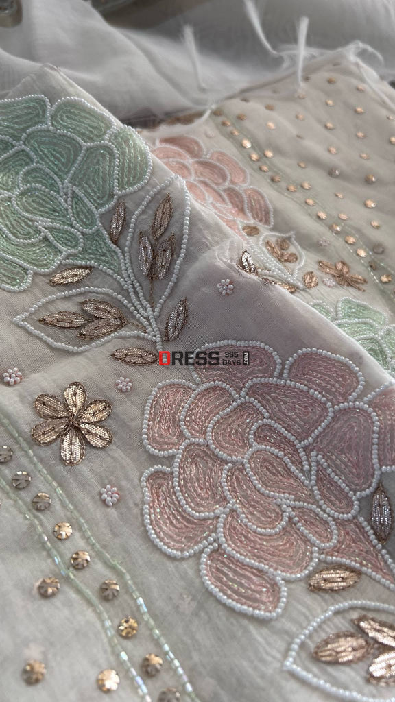 Mul Chanderi Cut Dana Mukaish & Gota Patti Kurta Dupatta Set Chikankari Suits