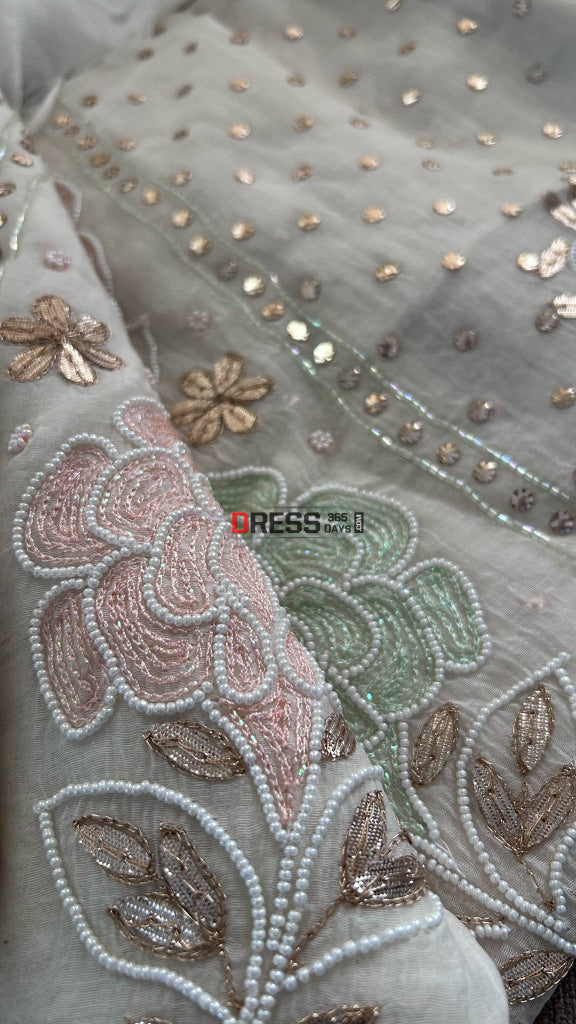 Mul Chanderi Cut Dana Mukaish & Gota Patti Kurta Dupatta Set Chikankari Suits