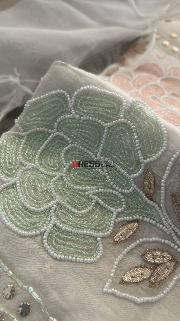 Mul Chanderi Cut Dana Mukaish & Gota Patti Kurta Dupatta Set Chikankari Suits