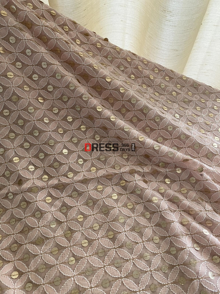 Pastel Pink Gota Patti Chikankari Dupatta