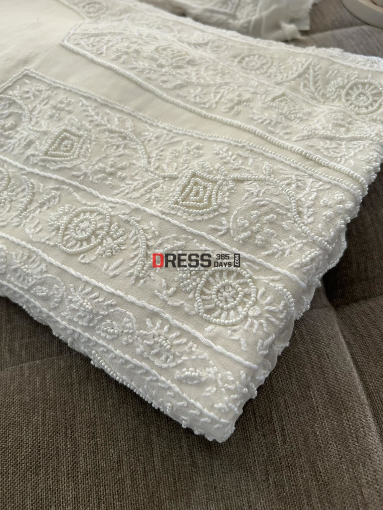 Pearl Chikankari Pure Georgette Suit Suits
