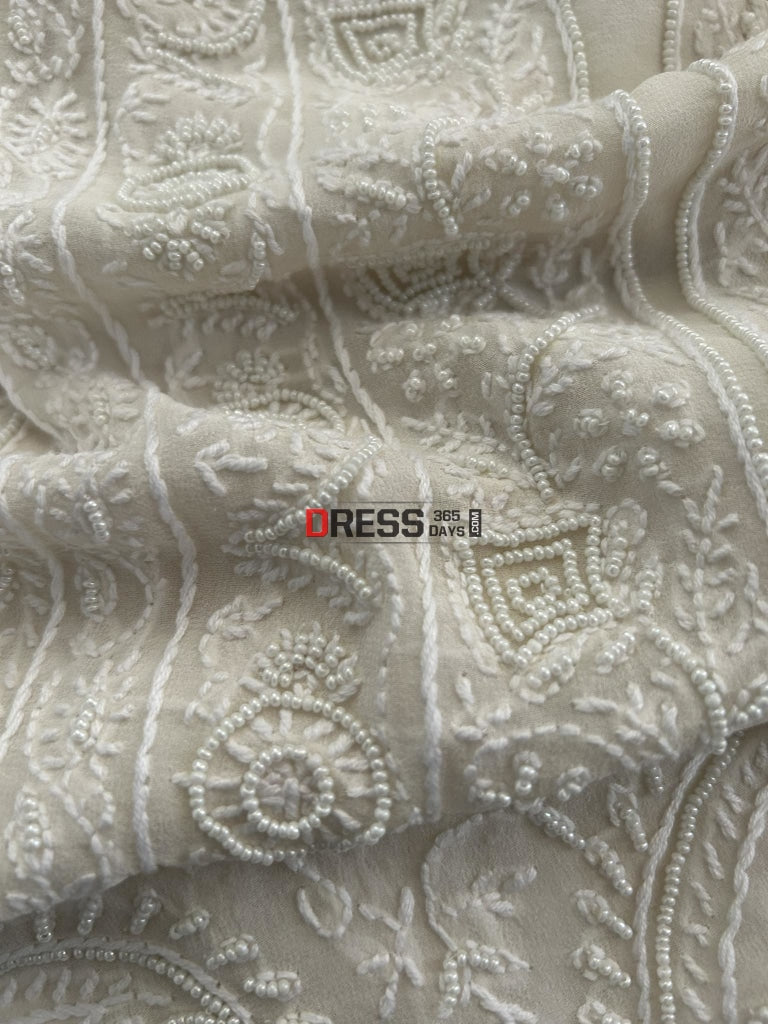 Pearl Chikankari Pure Georgette Suit Suits