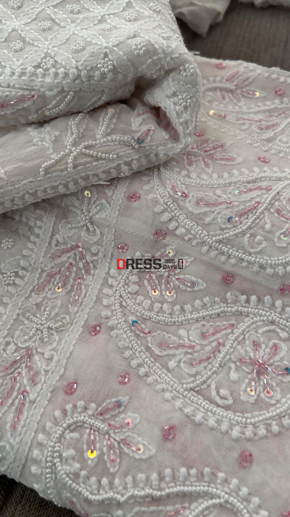 Pearl & Cut Dana Chikankari Anarkali Suit
