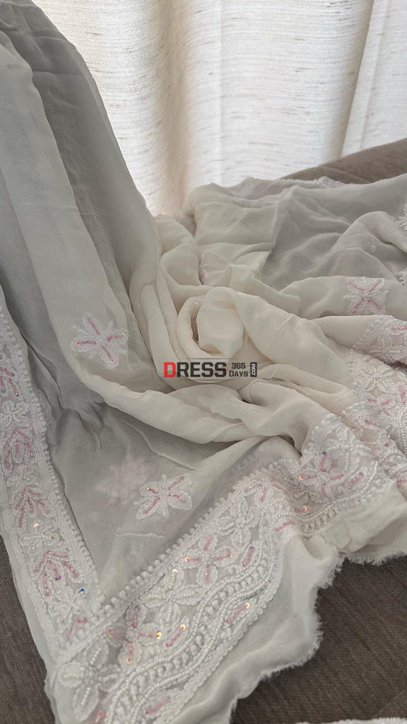 Pearl & Cut Dana Chikankari Anarkali Suit