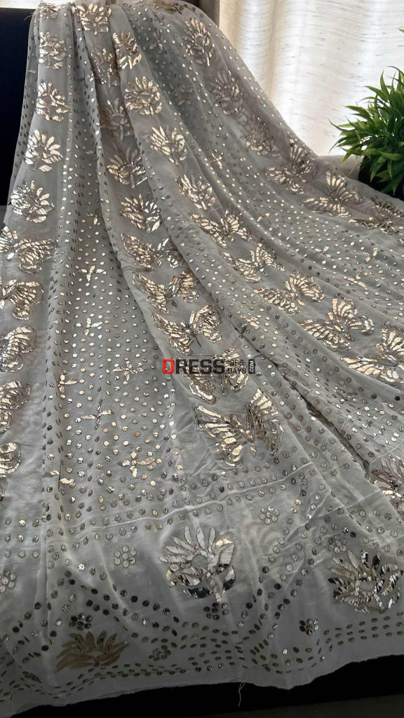 Pure Georgette Kamdani Anarkali Kamdani Anarkali