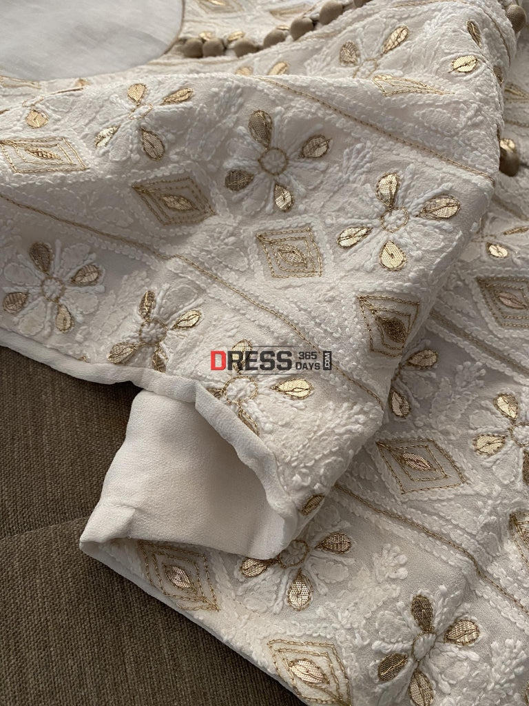 Dusty Peach Kurta Georgette Trouser