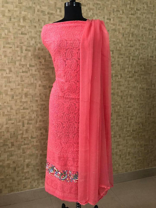 Parsi Ghara Chikankari Suit - Dress365days