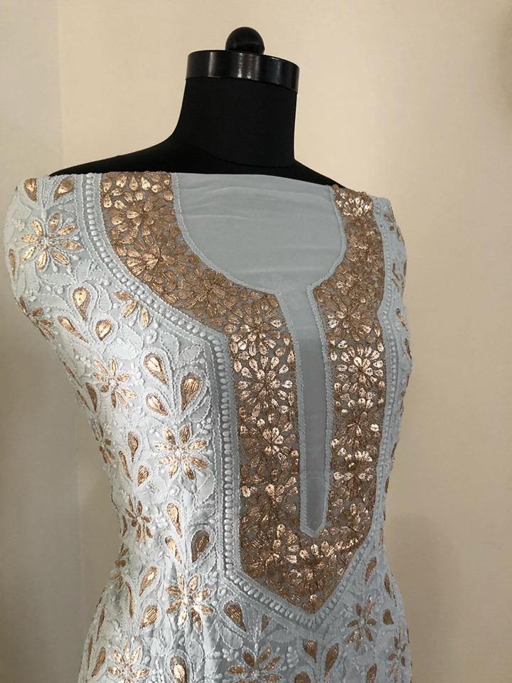 Gota Patti Chikankari Suit - Dress365days