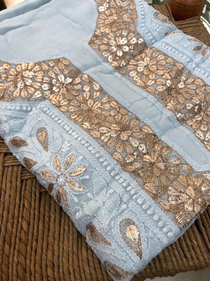 Gota Patti Chikankari Suit - Dress365days