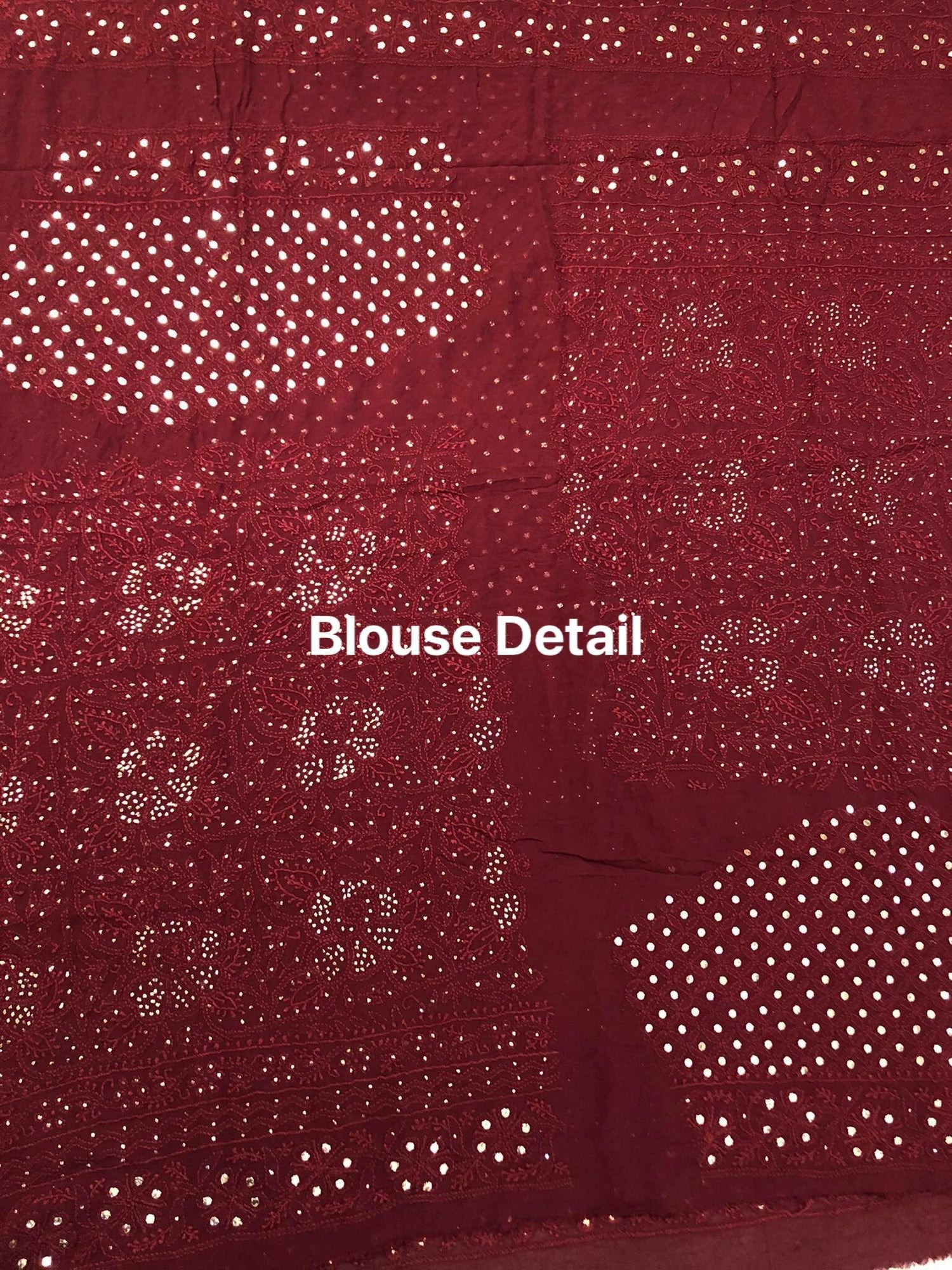 Maroon Kamdani Lucknowi Chikankari Lehenga Set - Dress365days
