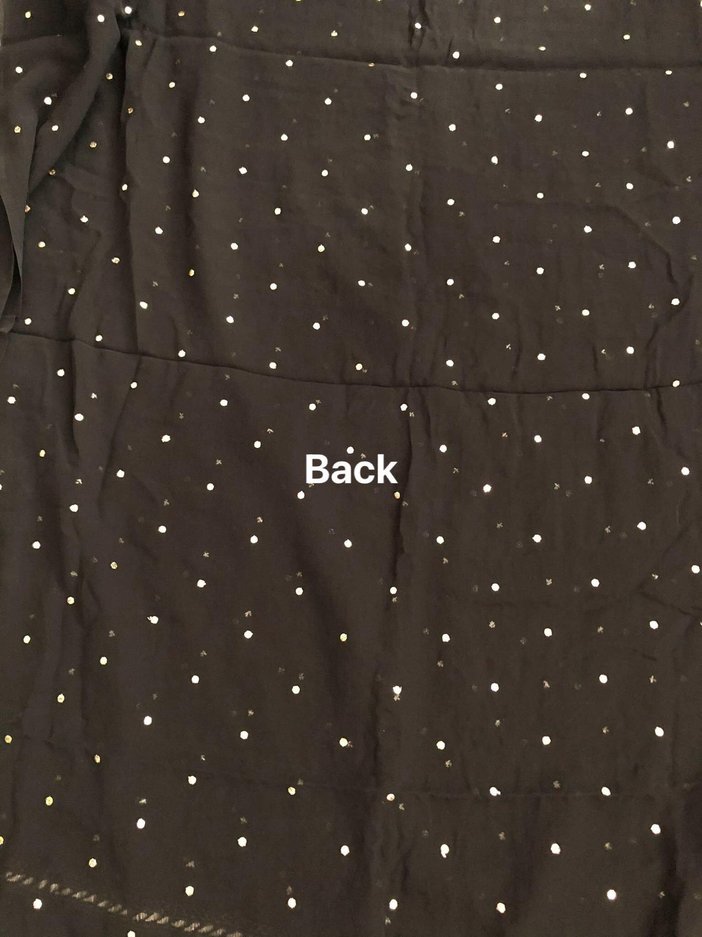 Black Pure Georgette Kamdani Suit - Dress365days