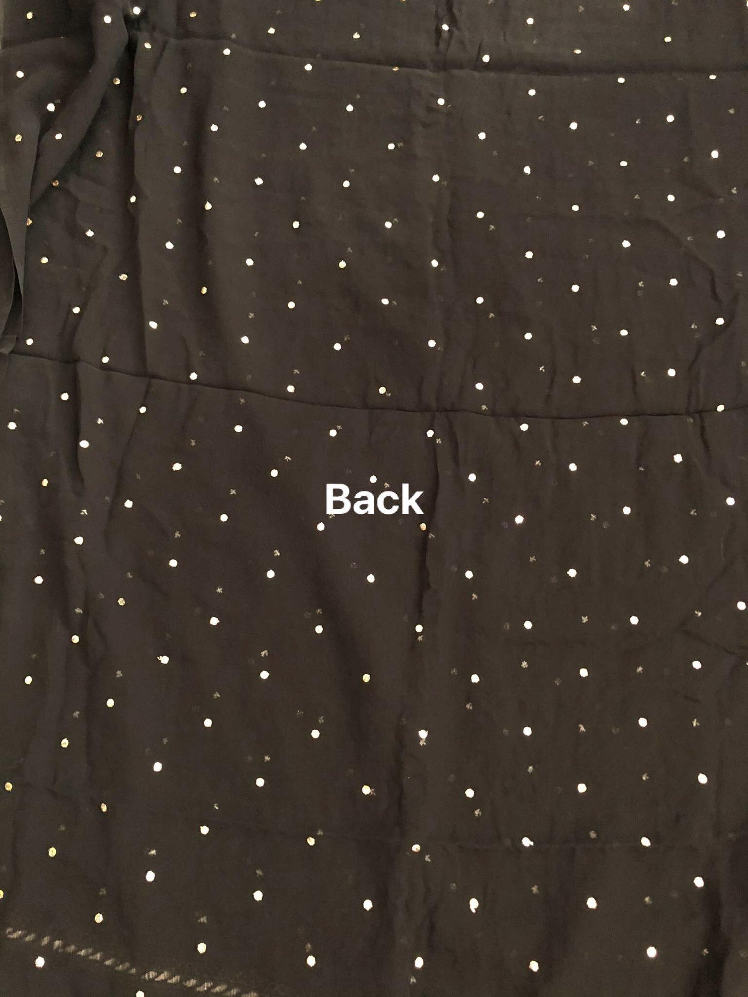 Black Pure Georgette Kamdani Suit - Dress365days