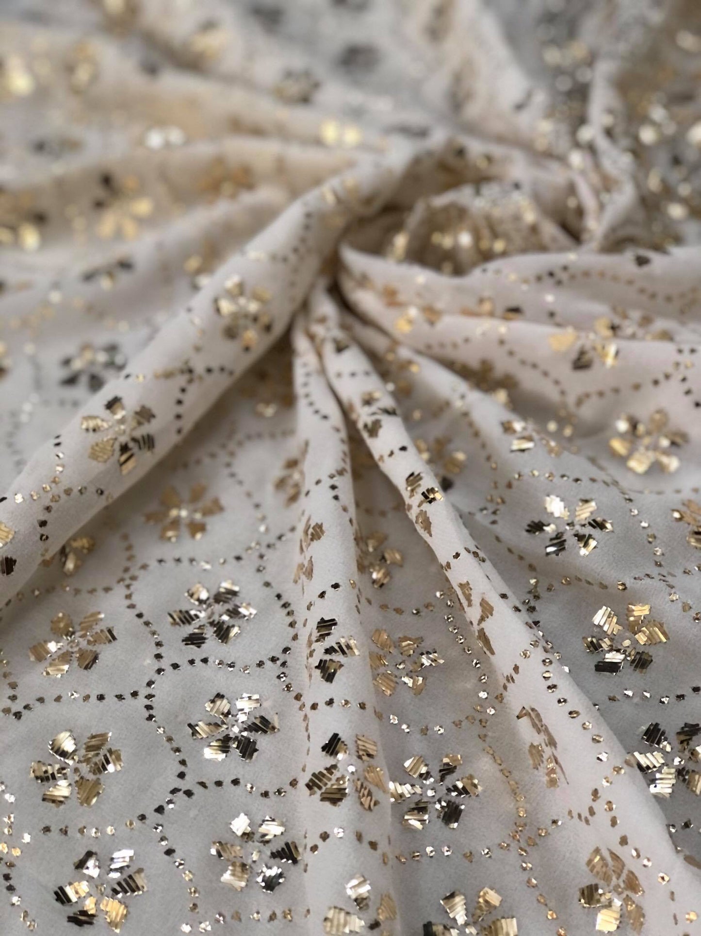 Ivory Hand Crafted Kamdani Suit