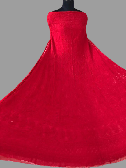 Pure Georgette Chikankari Anarkali - Dress365days
