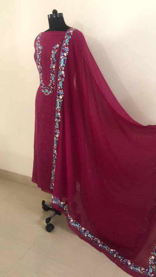 Parsi Ghara Lucknow Chikankari Suit - Dress365days