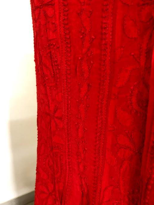 Pure Georgette Chikankari Anarkali - Dress365days