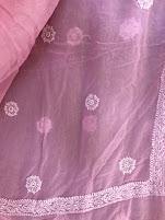 Powder Pink Pearl and Chikankari Suit - Dress365days