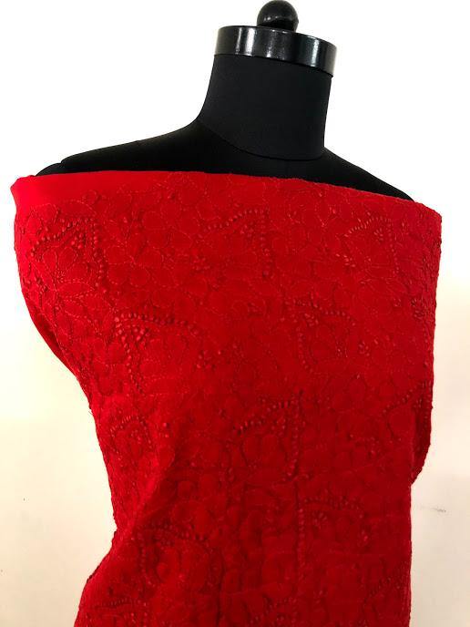 Cotton Chikankari Kurti Fabric - Dress365days
