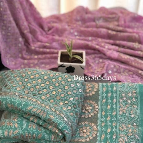 Sea Green Chikankari lehenga