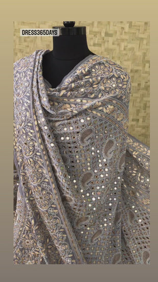 Grey Wedding Lehenga