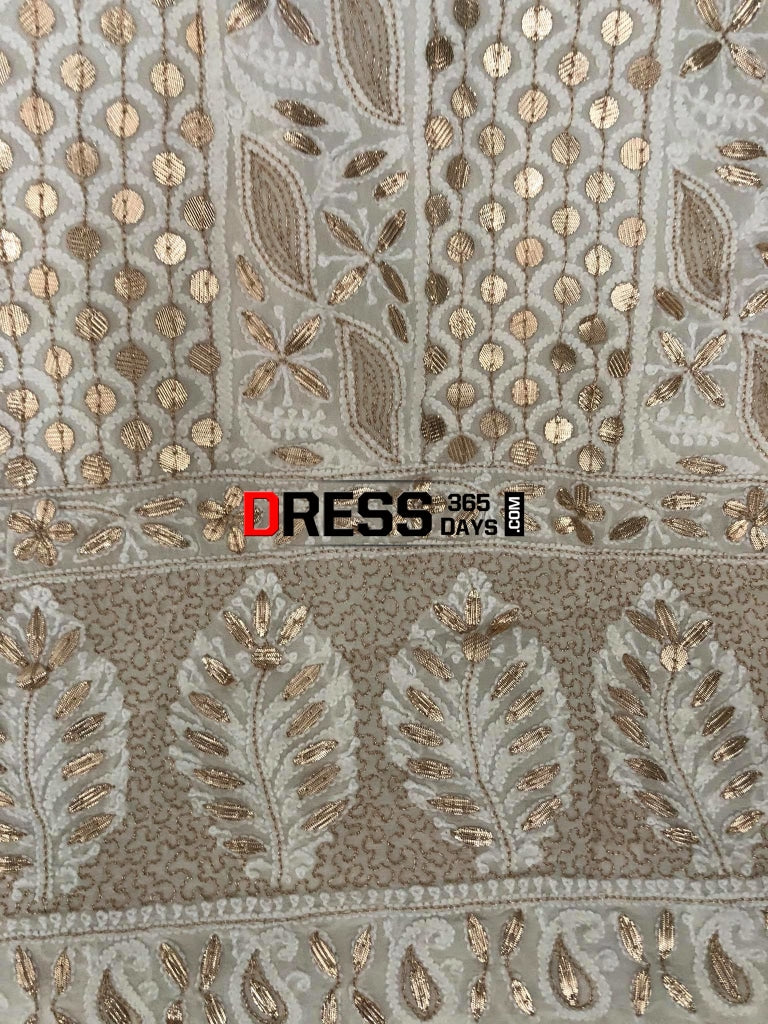 All Over Front And Back Chikankari Gota Patti Suit Suits
