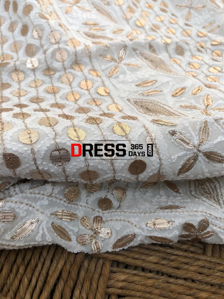 All Over Front And Back Chikankari Gota Patti Suit Suits