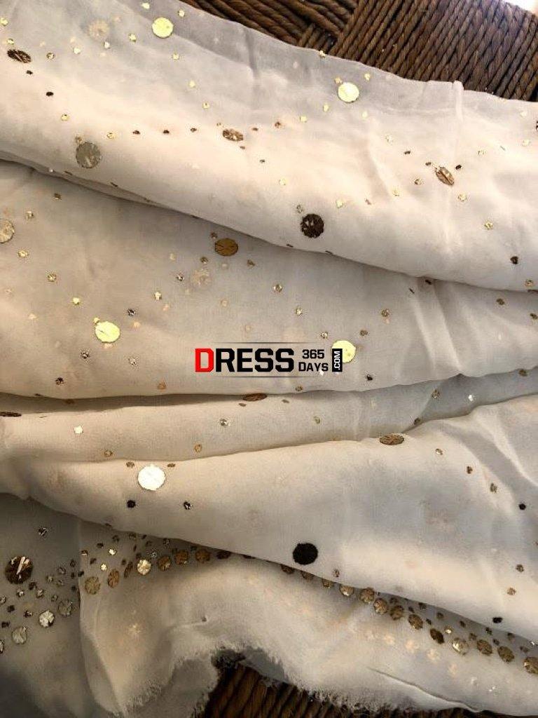 All Over Mukaish Dupatta Chikankari