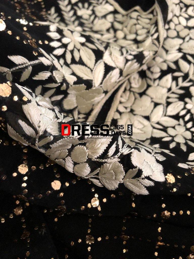 All Over Mukaish Parsi Ghara Suit Chikankari Suits