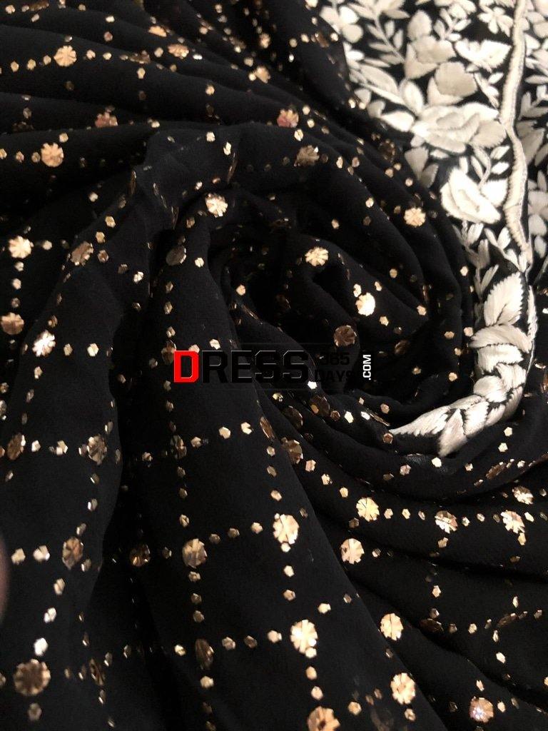 All Over Mukaish Parsi Ghara Suit Chikankari Suits