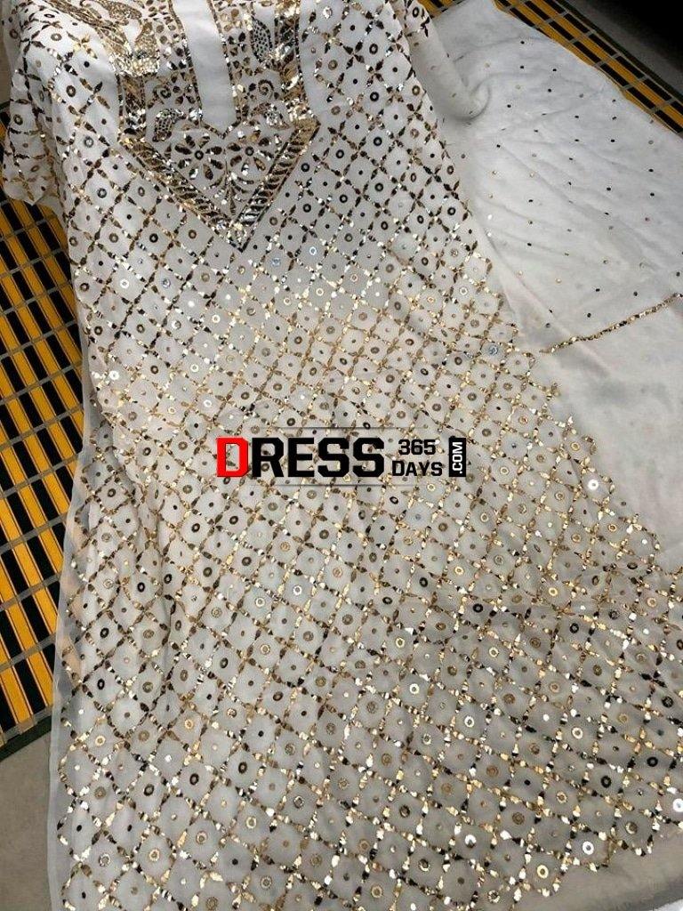 All Over Mukaish Work Suit Chikankari Suits