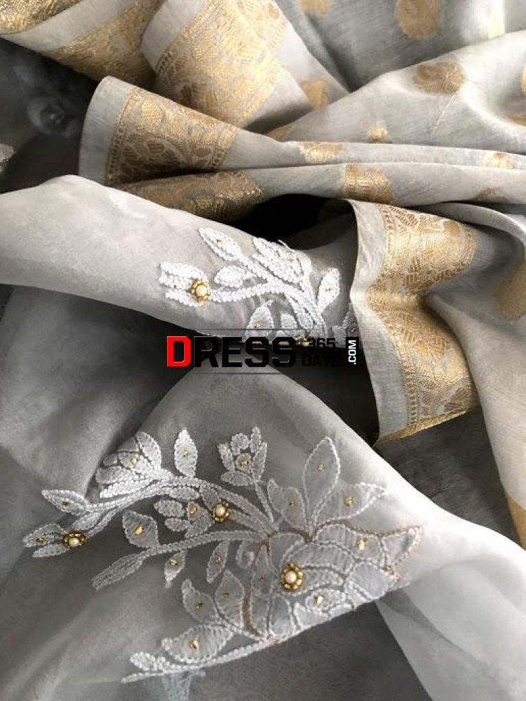 Beads And Mukaish Chikankari Suit Suits
