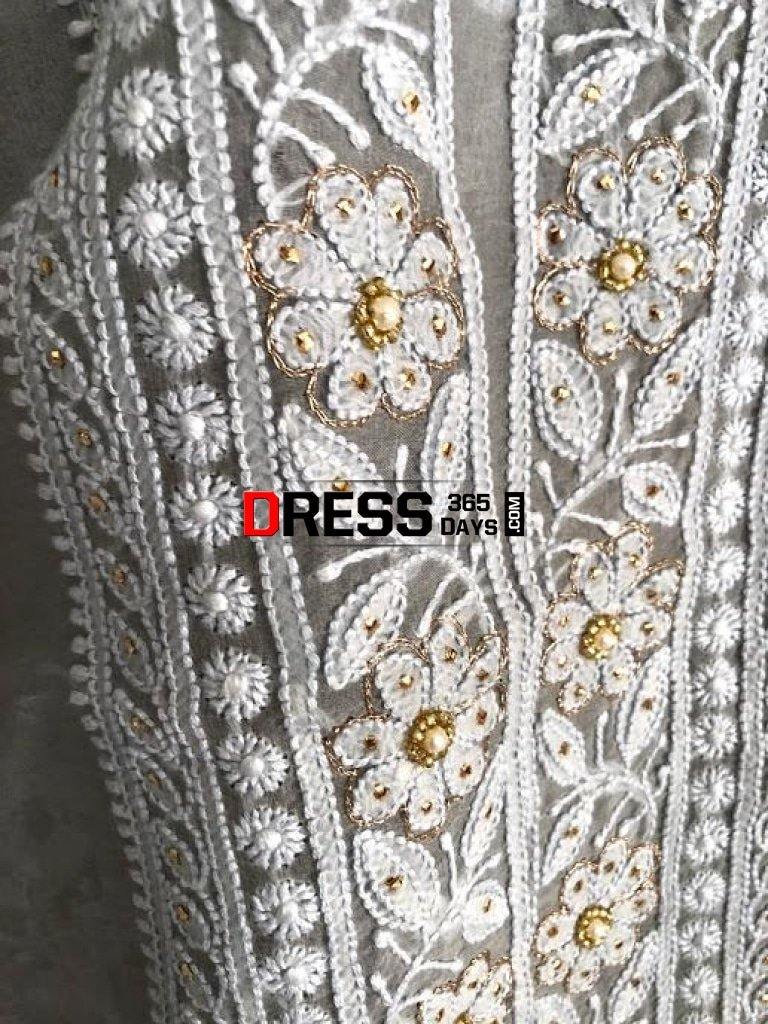 Beads And Mukaish Chikankari Suit Suits