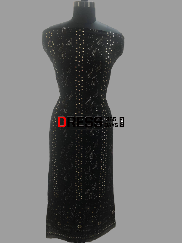 Black Kamdani Chikankari Suit Suits