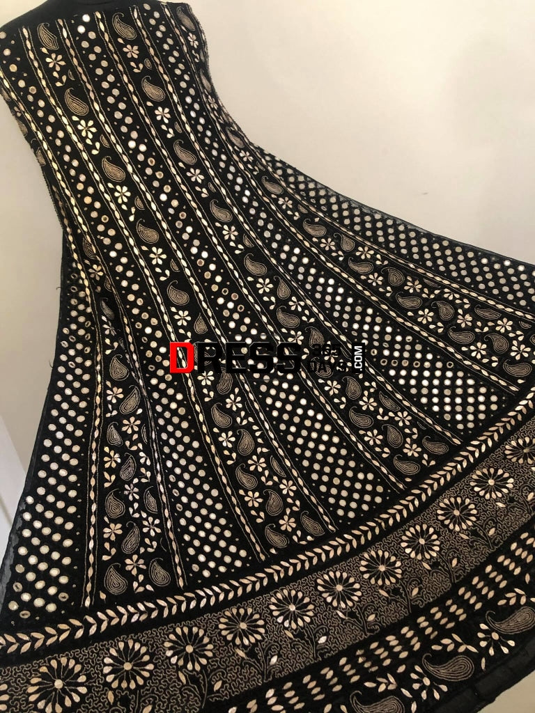 Black Mirror Gota Patti Chikankari Anarkali