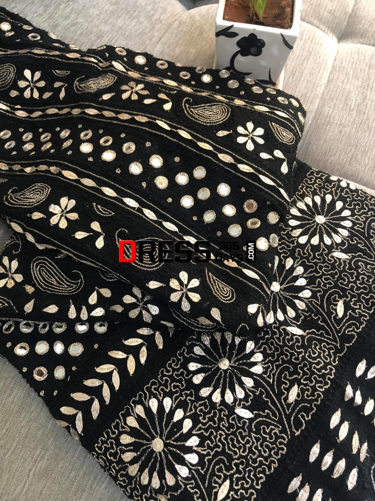 Black Mirror Gota Patti Chikankari Anarkali