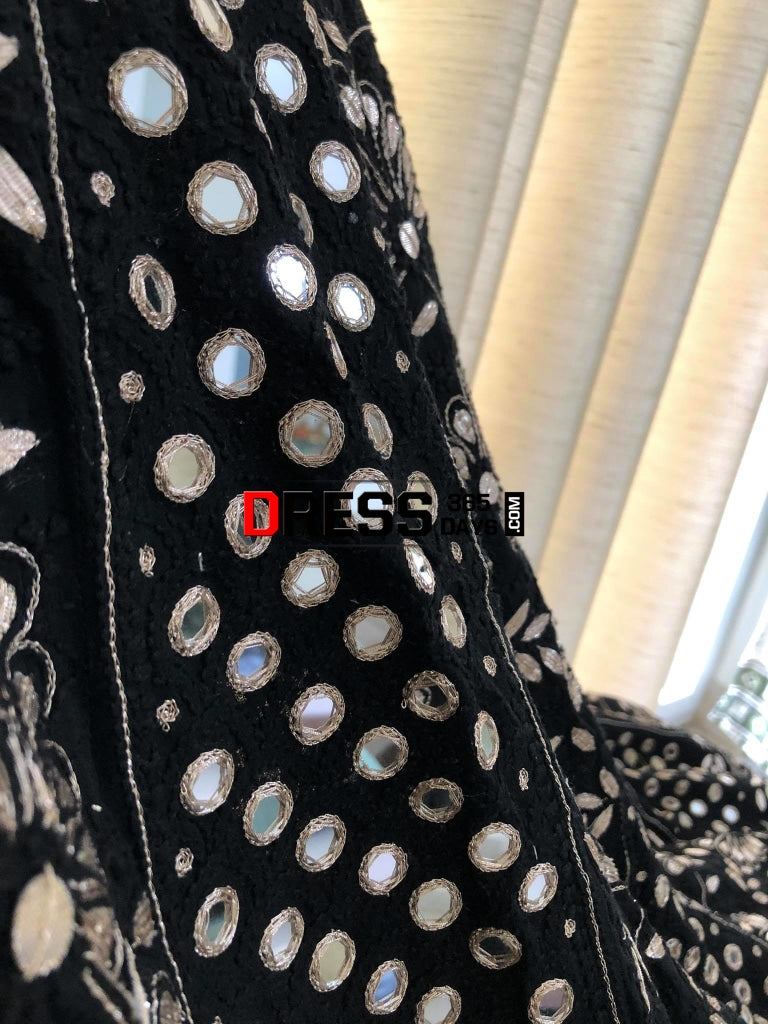Black Mirror & Gota Patti Chikankari Anarkali Suit