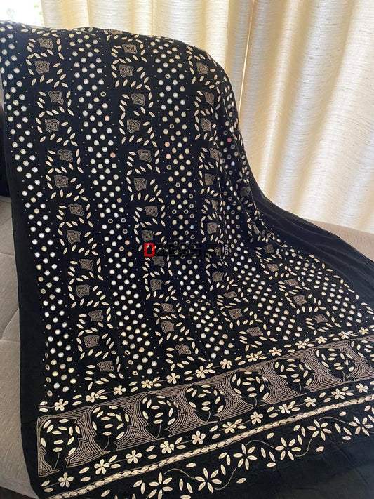 Black Mirror & Gota Patti Lucknowi Chikankari Suit Suits