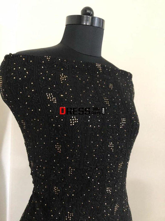 Black Mukaish Chikankari Suit Suits