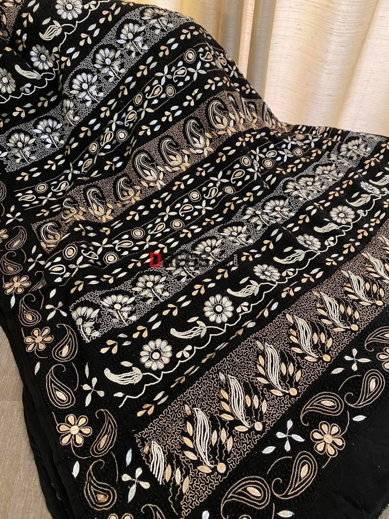 Black Pearl & Gota Patti Chikankari Saree