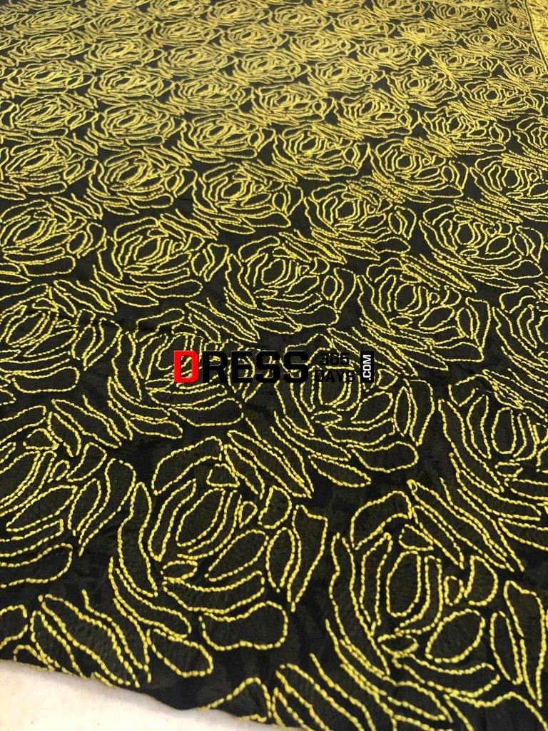 Black Pure Georgette Running Fabric- 3Mtrs Chikankari Suits