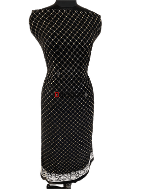 Black & White Kamdani Parsi Gara Suit – Dress365days