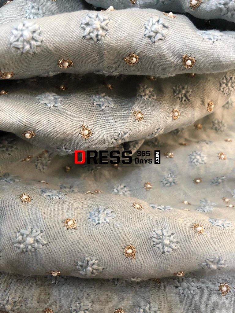 Chanderi Beads Aari Zari Chikankari Suit Suits