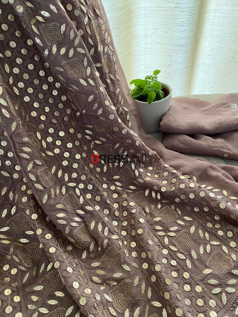 Chikankari Gota Patti Kurta Dupatta Set Suits
