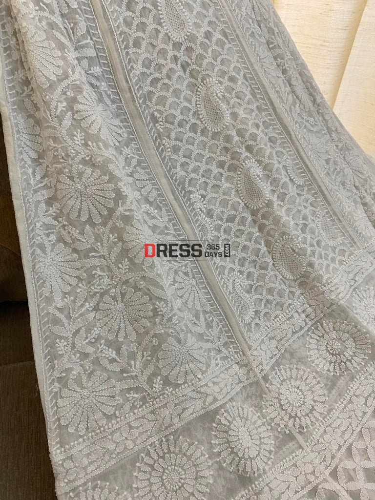 Chikankari & Jaali Work Lehenga Skirt (Lehenga Only)