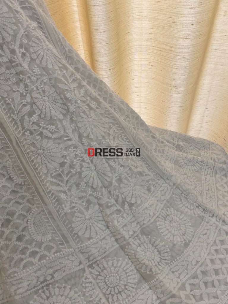 Chikankari & Jaali Work Lehenga Skirt (Lehenga Only)